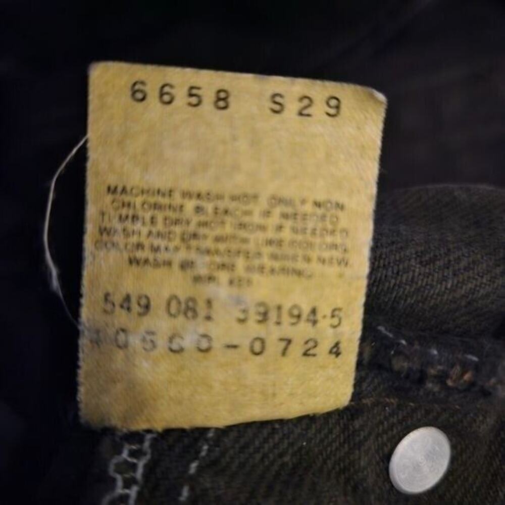 Levi’s Silvertab Jeans Loose 29x34 Vintage Y2K Made In USA Black - Picture 10 of 10